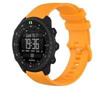 GIOPUEY Cinturini Compatibile con Suunto Core 2, Morbido Silicone Cinturino [Resistente all'Usura] [Traspirante] - Yellow
