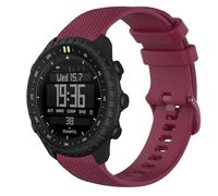 GIOPUEY Cinturini Compatibile con Suunto Core 2, Morbido Silicone Cinturino [Resistente all'Usura] [Traspirante] - Dark Red