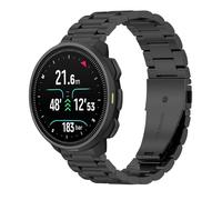GIOPUEY Cinturini Compatibile con SUUNTO Nautic S, Acciaio Inossidabile Cinturino [Resistente all'Usura] - Black