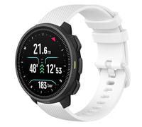 GIOPUEY Cinturini Compatibile con SUUNTO Nautic S, Morbido Silicone Cinturino [Resistente all'Usura] [Traspirante] - White