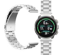 GIOPUEY Cinturini Compatibile con SUUNTO Ocean, Acciaio Inossidabile Cinturino [Resistente all'Usura] - Silver
