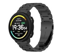 GIOPUEY Cinturini Compatibile con SUUNTO Vertical 2, Acciaio inossidabile Cinturino [Resistente All'usura] - black