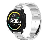 GIOPUEY Cinturini Compatibile con SUUNTO Vertical 2, Acciaio inossidabile Cinturino [Resistente All'usura] - silver