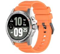 GIOPUEY Cinturini Compatibile con TicWatch Atlas/TicWatch Pro 5/Pro 5 Enduro, Morbido silicone Cinturino [Resistente All'usura] [Traspirante] - Orange