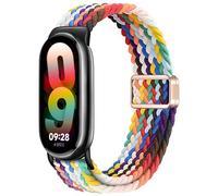 GIOPUEY Cinturini Compatibile con Xiaomi Band 10/9/8, Cinturino in Morbido Nylon Intrecciato [Unisex] [Traspirante] - Rainbow Colors