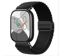 GIOPUEY Cinturini Compatibile con Xiaomi Band 9 PRO/8 PRO, Cinturino in Morbido Nylon Intrecciato [Unisex] [Traspirante] - Black