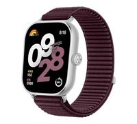 GIOPUEY Cinturini Compatibile con Xiaomi Band 9 Pro/8 Pro/Redmi Watch 5/4, Cinturino in morbido nylon intrecciato [unisex] [Traspirante] - dark red