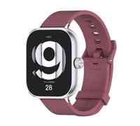 GIOPUEY Cinturini Compatibile con Xiaomi Redmi Watch 6/5/4, Morbido silicone Cinturino [Resistente All'usura] [Traspirante] - Dark Red