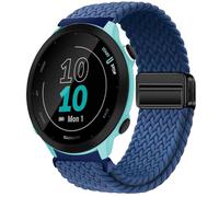 GIOPUEY Cinturini Magnetica Compatibile con Garmin Forerunner 55, Cinturino in morbido nylon intrecciato [unisex] [Traspirante] - Blue
