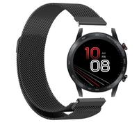 GIOPUEY Cinturini Magnetica Compatibile con HONOR Magic Watch 2 Pro 46mm, Cinturino in acciaio inossidabile intrecciato [magnetico] - black