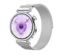 GIOPUEY Cinturini Magnetica Compatibile con Huawei Watch GT6/GT5 46mm/GT5 Pro/GT6 Pro, Cinturino in acciaio inossidabile intrecciato [magnetico] - Silver