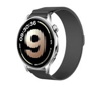 GIOPUEY Cinturini Magnetica Compatibile con OnePlus Watch Lite, Cinturino in Acciaio Inossidabile Intrecciato [Magnetico] - Black