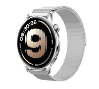 GIOPUEY Cinturini Magnetica Compatibile con OnePlus Watch Lite, Cinturino in Acciaio Inossidabile Intrecciato [Magnetico] - Silver