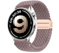 GIOPUEY Cinturini Magnetica Compatibile con OnePlus Watch Lite, Cinturino in Morbido Nylon Intrecciato [Unisex] [Traspirante] - Purple