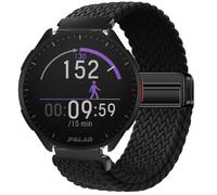 GIOPUEY Cinturini Magnetica Compatibile con Polar Pacer, Cinturino in morbido nylon intrecciato [unisex] [Traspirante] - Black