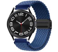 GIOPUEY Cinturini Magnetica Compatibile con Samsung Watch 4 Classic 47mm, Cinturino in morbido nylon intrecciato [unisex] [Traspirante] - Blue