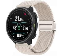 GIOPUEY Cinturini Magnetica Compatibile con SUUNTO Nautic S, Cinturino in Morbido Nylon Intrecciato [Unisex] [Traspirante] - Beige