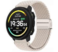 GIOPUEY Cinturini Magnetica Compatibile con SUUNTO Vertical 2, Cinturino in Morbido Nylon Intrecciato [Unisex] [Traspirante] - Beige