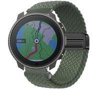 GIOPUEY Cinturini Magnetica Compatibile con SUUNTO Vertical, Cinturino in Morbido Nylon Intrecciato [Unisex] [Traspirante] - Green