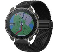 GIOPUEY Cinturini Magnetica Compatibile con SUUNTO Vertical, Cinturino in Morbido Nylon Intrecciato [Unisex] [Traspirante] - Black