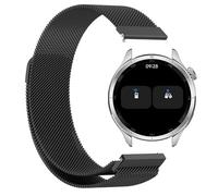 GIOPUEY Cinturini Magnetica Compatibile con Xiaomi Watch S4, Cinturino in acciaio inossidabile intrecciato [magnetico] - black