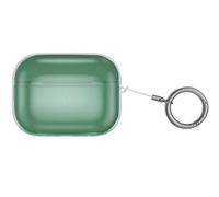 GIOPUEY Clear Cover Compatibile con Airpods Pro 3 2025, Custodia TPU, Ultrasottile Case Cover, Antiurto, Resistente ai Graffi - transparent green