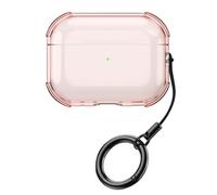 GIOPUEY Clear Cover Compatibile con Airpods Pro 3 2025, Custodia TPU, Ultrasottile Case Cover, Antiurto, Resistente ai Graffi - transparent pink