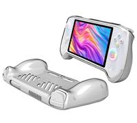 GIOPUEY Clear Cover Compatibile con Anbernic RG557, Custodia TPU, Ultrasottile Case Cover, Antiurto, Resistente ai Graffi - Transparent