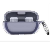 GIOPUEY Clear Cover Compatibile con Beats Solo Buds, Custodia TPU, Ultrasottile Case Cover, Antiurto, Resistente ai Graffi - transparent purple