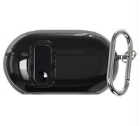 GIOPUEY Clear Cover Compatibile con Beats Solo Buds, Custodia TPU, Ultrasottile Case Cover, Antiurto, Resistente ai Graffi - Transparent Black