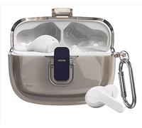 GIOPUEY Clear Cover Compatibile con JBL Tune 245NC TWS, Custodia TPU, Ultrasottile Case Cover, Antiurto, Resistente ai Graffi - Transparent Black