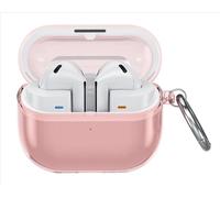 GIOPUEY Clear Cover Compatibile con Samsung Galaxy Buds 3/3 Pro, Custodia TPU, Ultrasottile Case Cover, Antiurto, Resistente ai Graffi - Transparent Pink
