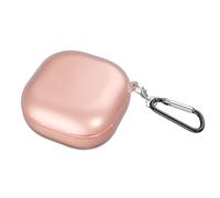 GIOPUEY Clear Cover Compatibile con Samsung Galaxy Buds FE/Buds Pro/Buds Live/Buds 2/Buds 2 Pro, Custodia TPU, Ultrasottile Case Cover, Antiurto, Resistente ai Graffi - transparent pink