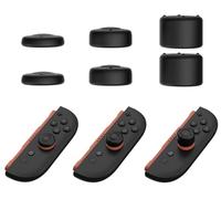 GIOPUEY Copri Analogici Compatibile con Nintendo Switch 2 Joy-con, 6 Pezzi Silicone Joystick Thumb Stick Grips cap Cover Case Custodia Protettiva, Morbida e Antiscivolo - Black
