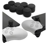 GIOPUEY Copri Analogici Compatibile con Playstation Portal Remote Player, 8 Pezzi Silicone Joystick Thumb Stick Grips cap Cover Case Custodia Protettiva, Morbida e Antiscivolo - Black