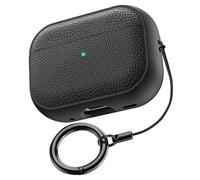GIOPUEY Cover Compatibile con Airpods Pro 3 2025, Custodia TPU, Ultrasottile Case Cover, Antiurto, Resistente ai Graffi - Black