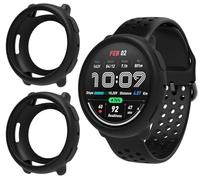 GIOPUEY Cover Compatibile con Amazfit Active 2, [2 Pezzi] Morbido TPU Silicone Case Protettiva, Ultra-Sottile Custodia - Black