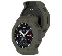 GIOPUEY Cover Compatibile con Amazfit T-Rex 3 PRO 48mm, TPU Silicone Premium Morbido e Leggero Protettiva Case Cover, Antiurto&Caduta Custodia - Green