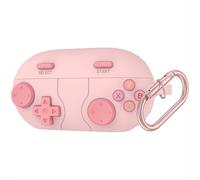 GIOPUEY Cover Compatibile con Beats Solo Buds, Carino Divertente Cartone Animato TPU Silicone Custodia, Protettiva Case Cover con Gancio Portachiavi per Uomini Donne - pink