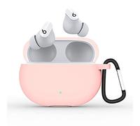 GIOPUEY Cover Compatibile con Beats Studio Buds/Buds+/Buds Plus (2023), Cilicone Custodia, Ultrasottile Case Cover, Antiurto, Resistente ai Graffi - Rosa