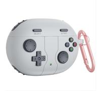 GIOPUEY Cover Compatibile con Beats Studio Buds/Plus, Carino Divertente Cartone Animato TPU Silicone Custodia, Protettiva Case Cover con Gancio Portachiavi per Uomini Donne - Gray