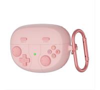 GIOPUEY Cover Compatibile con Bose Ultra Open Earbuds, Carino Divertente Cartone Animato TPU Silicone Custodia, Protettiva Case Cover con Gancio Portachiavi per Uomini Donne - pink