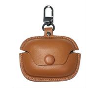 GIOPUEY Cover Compatibile con Bose Ultra Open Earbuds, PU Pelle Custodia, Protettiva Case Cover con Gancio Portachiavi per Uomini Donne - yellow