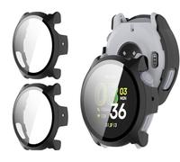 GIOPUEY Cover Compatibile con Coros Pace 4, [2 Pezzi] Pellicola Protettiva Vetro + Cornice in Plastica Rigida Custodia - Black+Black