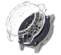 GIOPUEY Cover Compatibile con Garmin Descent G2, [2 Pezzi] Soft TPU, Shock Resistant Custodia - Transparent+Transparent