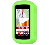 GIOPUEY Cover Compatibile con Garmin Edge 850/Garmin Edge 550, Cilicone Custodia, Ultrasottile Case Cover, Antiurto, Resistente ai Graffi - Green