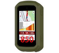 GIOPUEY Cover Compatibile con Garmin Edge 850/Garmin Edge 550, Cilicone Custodia, Ultrasottile Case Cover, Antiurto, Resistente ai Graffi - Darkgreen