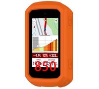 GIOPUEY Cover Compatibile con Garmin Edge 850/Garmin Edge 550, Cilicone Custodia, Ultrasottile Case Cover, Antiurto, Resistente ai Graffi - Orange