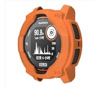 GIOPUEY Cover Compatibile con Garmin Instinct 3 Solar 45mm, TPU Silicone Premium Morbido e Leggero Protettiva Case Cover, Antiurto&Caduta Custodia - Orange