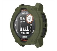 GIOPUEY Cover Compatibile con Garmin Instinct 3 Solar 50mm, TPU Silicone Premium Morbido e Leggero Protettiva Case Cover, Antiurto&Caduta Custodia - Green